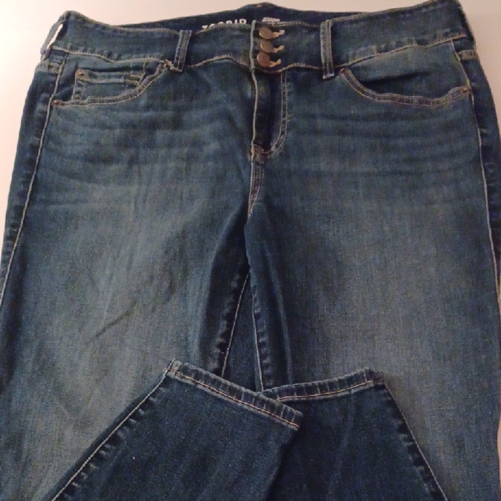 Torrid Jegging Super Sift 16S 3 Button Zip Denim